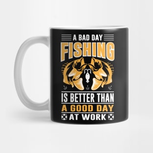 Fishing T -  shirt Design Mug